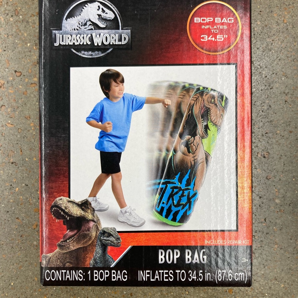 NWT Jurassic World Dinosaur bop bag